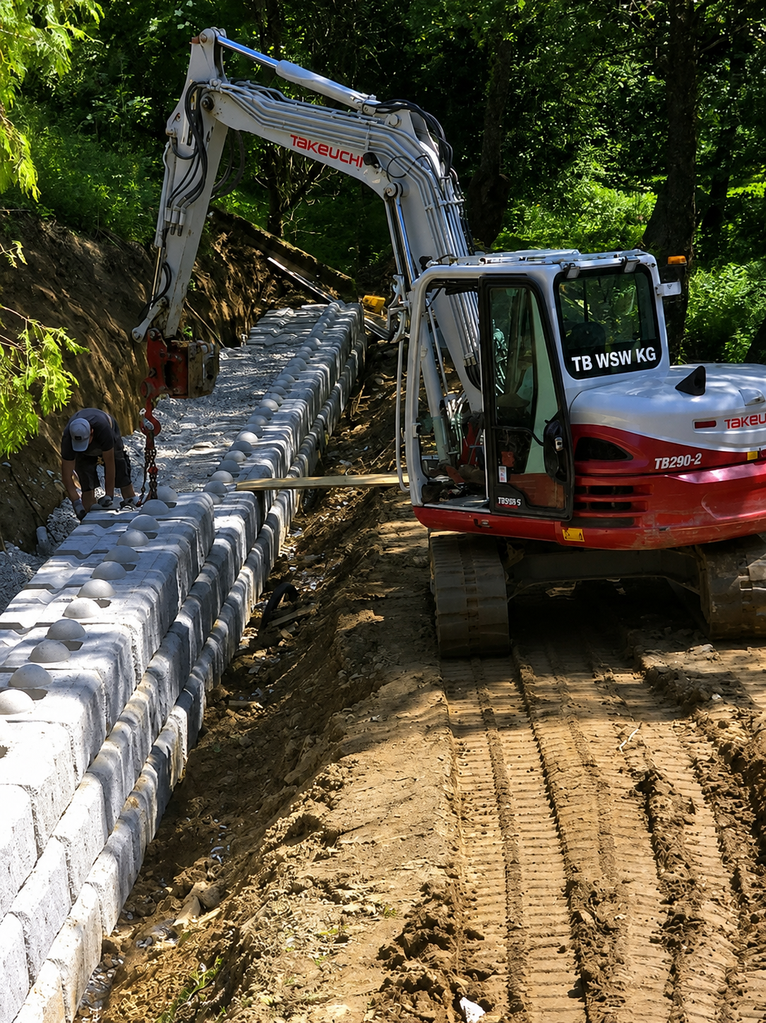 Unsere Leistungen Bagger TB-WSW-KG